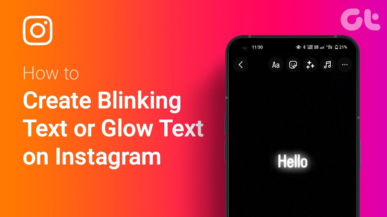How to Create Blinking Text or Glow Text on Instagram | FREE Text Effects | Step-by-Step Guide!
