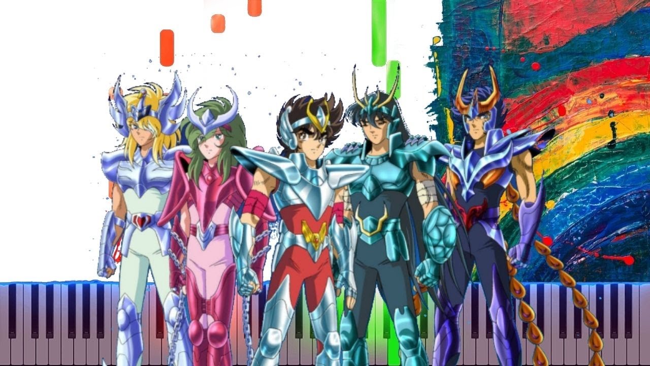 Saint Seiya Cant Say Good Bye   Piano Cover Midi tutorial Sheet app  Karaoke