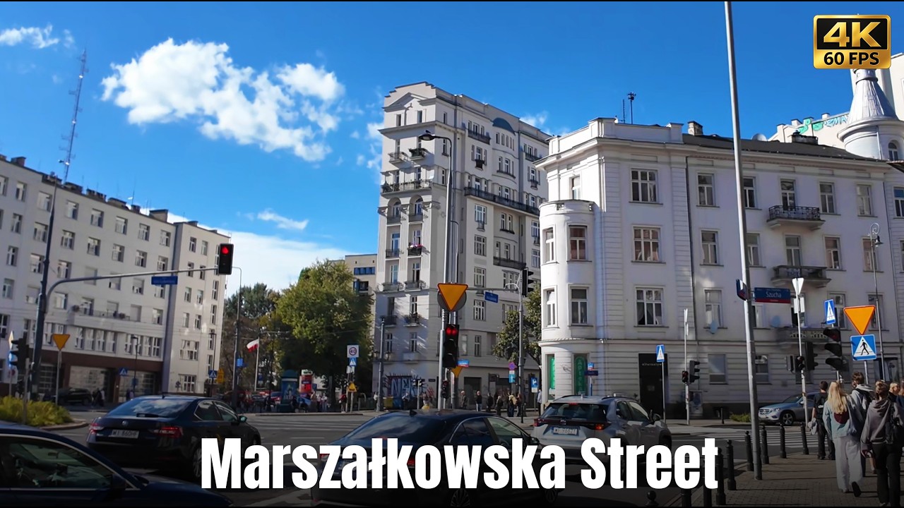 Marszałkowska Street, Śródmieście, Warsaw - From Plac Unii to Plac Konstytucji | Walking Tour [4K]