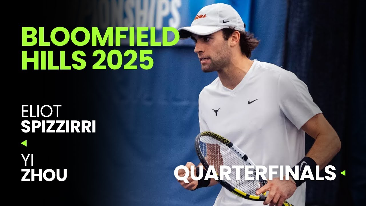 Eliot Spizzirri vs Yi Zhou | Bloomfield Hills 2025 Quarterfinals | ATP Highlights