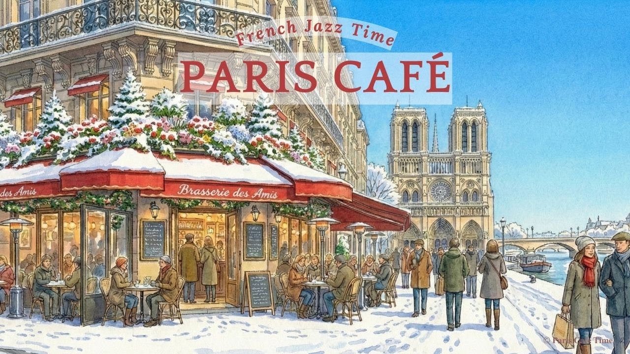 𝐏𝐀𝐑𝐈𝐒 𝐂𝐀𝐅𝐄́ 💐 French Instrumental Music — Coffee Playlist | Winter Morning in Paris Vol.12