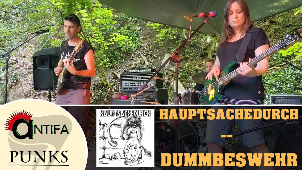 Hauptsachedurch - Dummbeswehr (live @Limes-Soli-Konzert 26.06.2021) | Antifa Punks