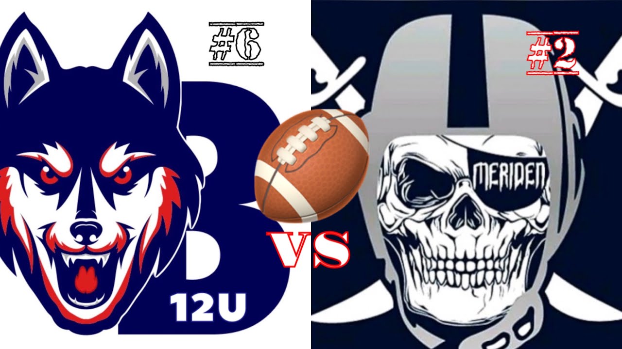BRIDGEPORT HUSKIES 🏈 MERIDEN RAIDERS 12U FULLGAME HIGHLIGHT 2023 GAME ONE OF FALL SEASON#kidsports