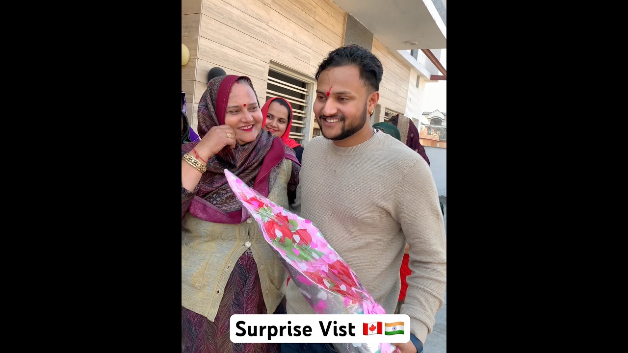 Canada🛫To Indian 🇮🇳 After 3 Years(Best Surprise Visit)#canada #youtubeshorts #trendingshorts