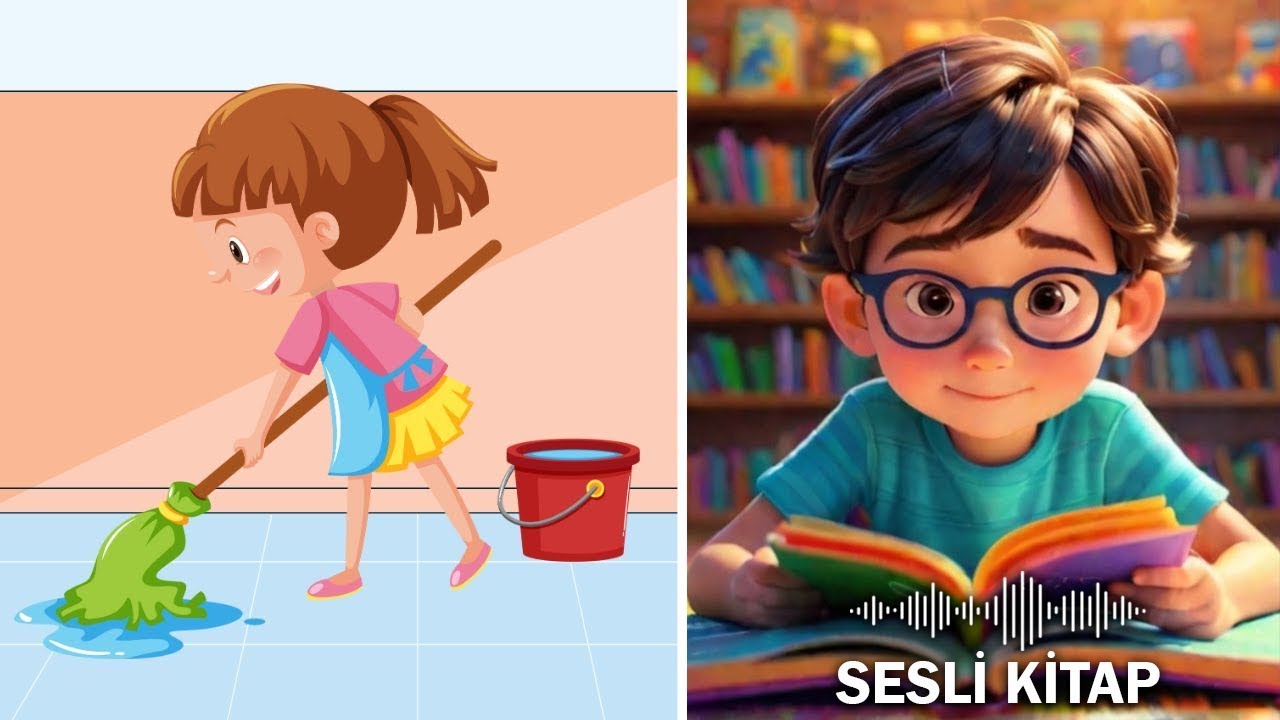 İki Küçük Süpürge | Çocuk Hikayeleri | Eğitici Masallar | Hayal | Kitaplar | Çocuklar İçin Eğitim