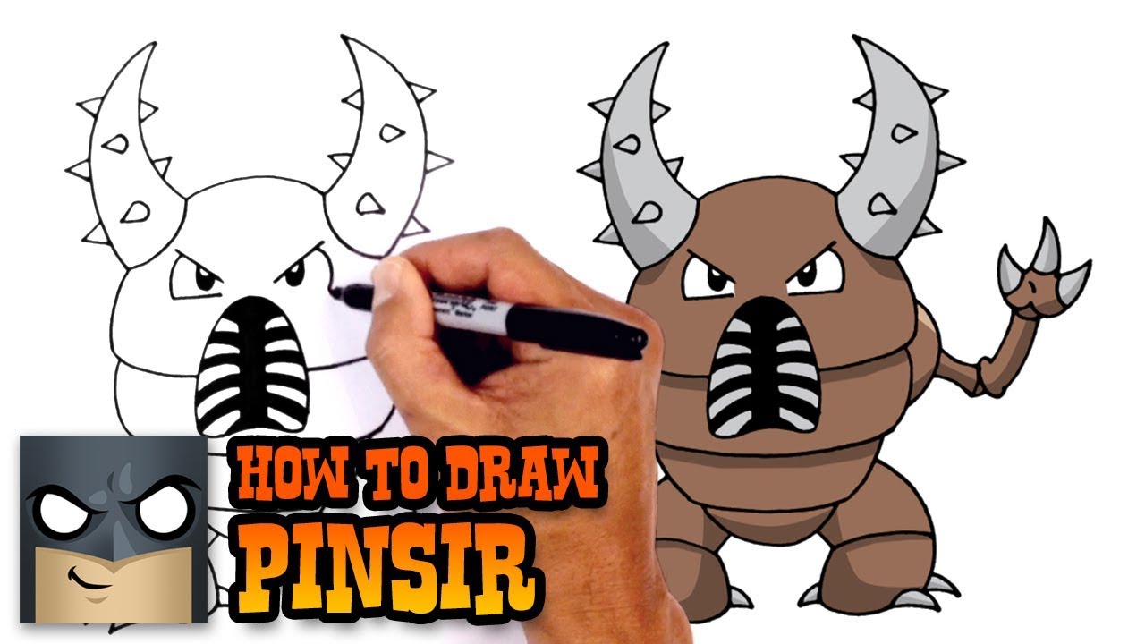 How to Draw Pokemon | Pinsir | Step by Step