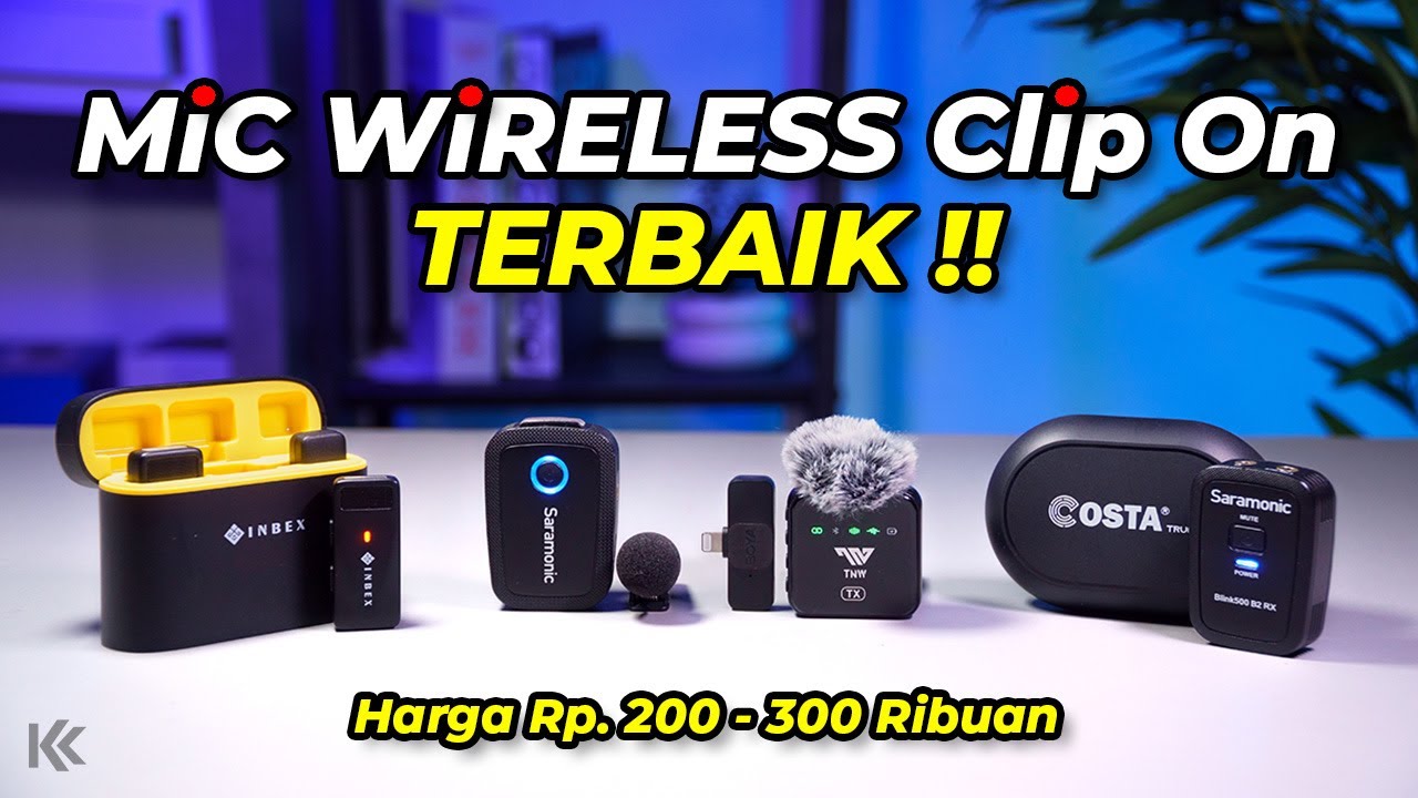 5 Rekomendasi MIC WIRELESS Murah Berkualitas 2025, Lavalier Microphone Clip On TERBAIK!