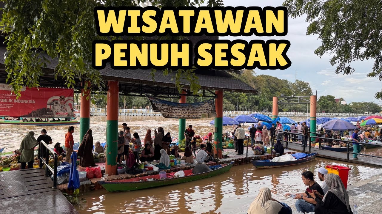 Jalan-Jalan Sore di Kawasan Siring Menara Pandang Banjarmasin
