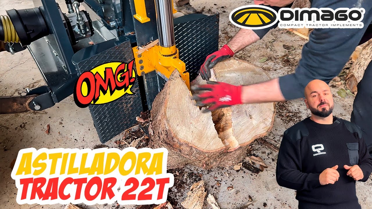Entregamos esta POTENTE ASTILLADORA PARA TRACTOR DE 22 TONELADAS | ASTILLADORA DIMAGO 22 TONELADAS