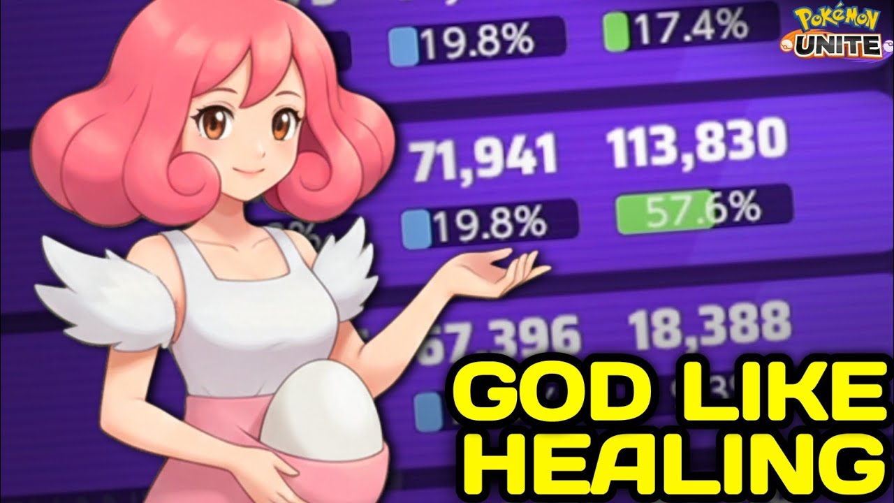 110 000 Healing ✨ Blissey is the best Supporter in Every Match 😳 | Pokemon Unite