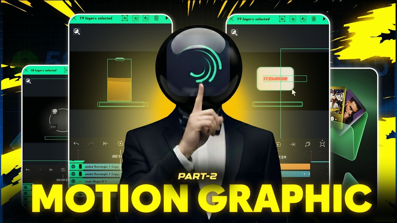 Motion graphics tutorial in alight motion | Part -2 | Trending animation tutorial | alight motion  