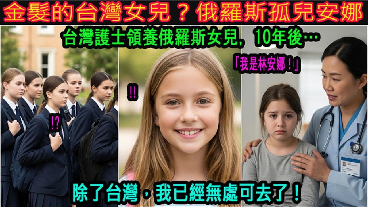 [海外感人故事] 金髮的台灣女兒？俄羅斯領養少女安娜，在台灣重生的十年。