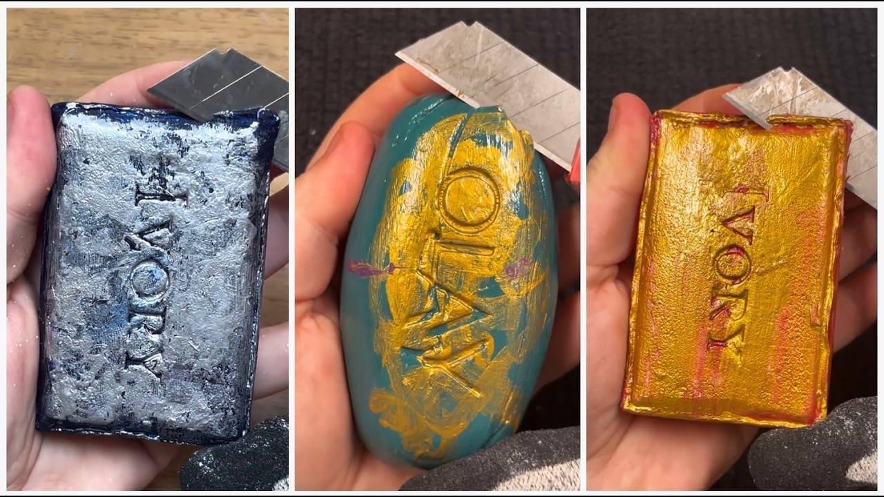 3X Speed Satisfying Soft Soap Cutting ASMR