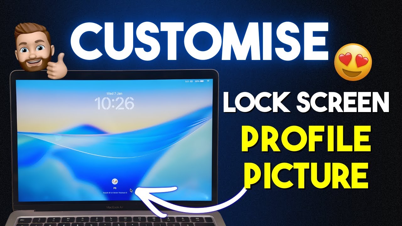 How to Change Mac Lock Screen Profile Picture? MacBook Lock Screen Customization