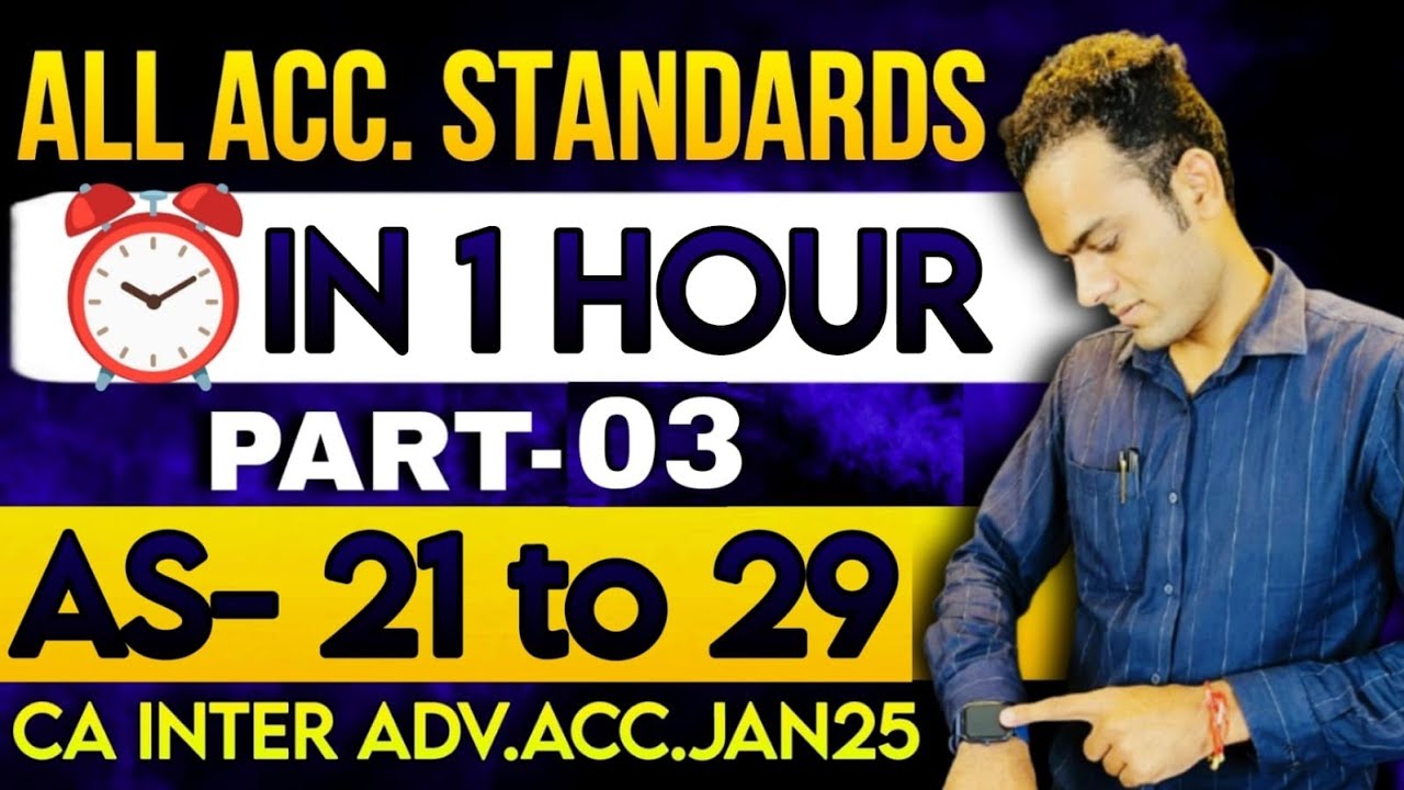 Accounting Standards Marathon May25 | REVISE ALL AS in 1 Hour PRO Revision | CA inter Sandeep sharma