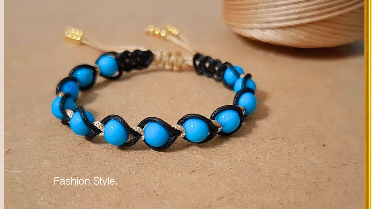 ‼️Teaching Bracelet With Thread & Pearls | Easy Bracelet Training ✨️ | Knotwithpriyanshi554 