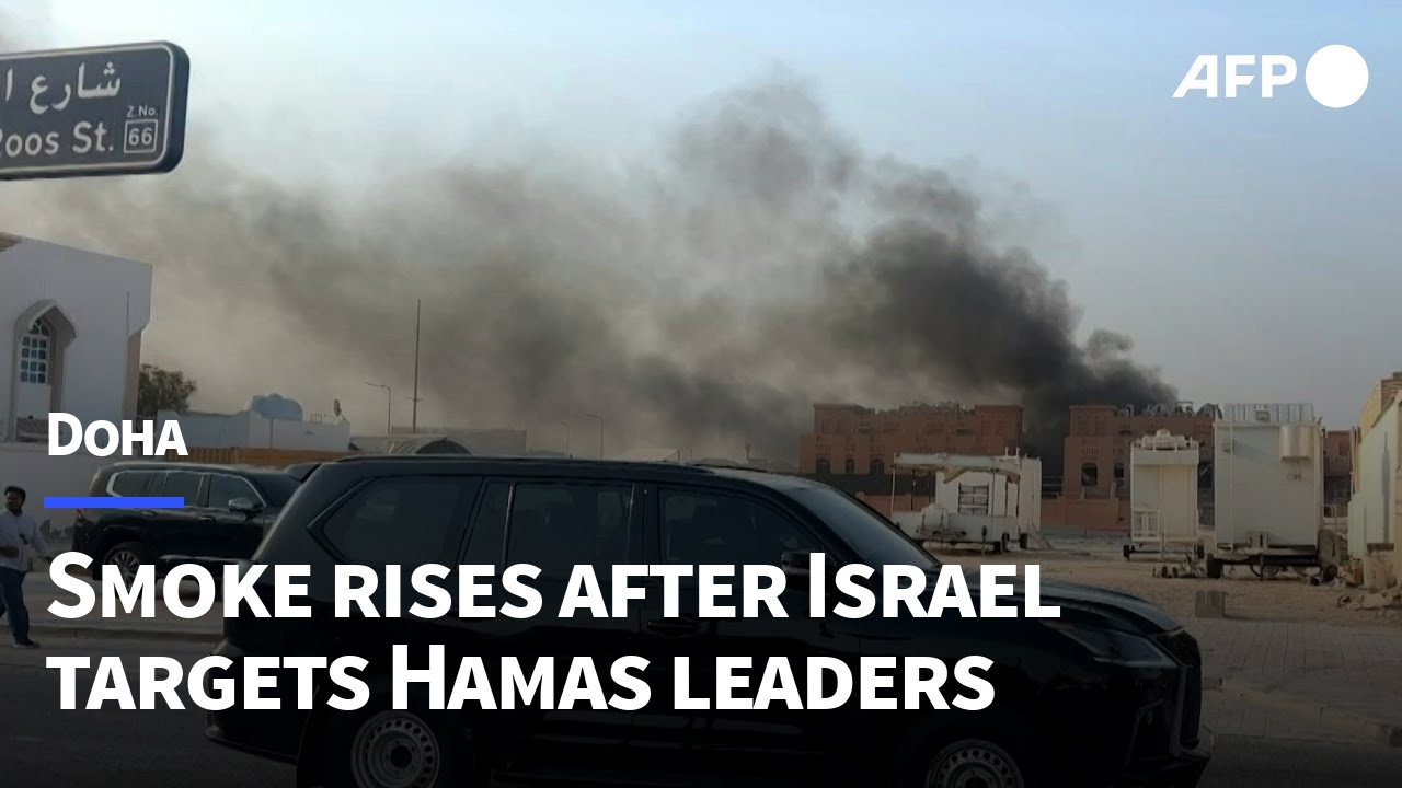 Smoke in Doha after explosions hit Qatari capital | AFP