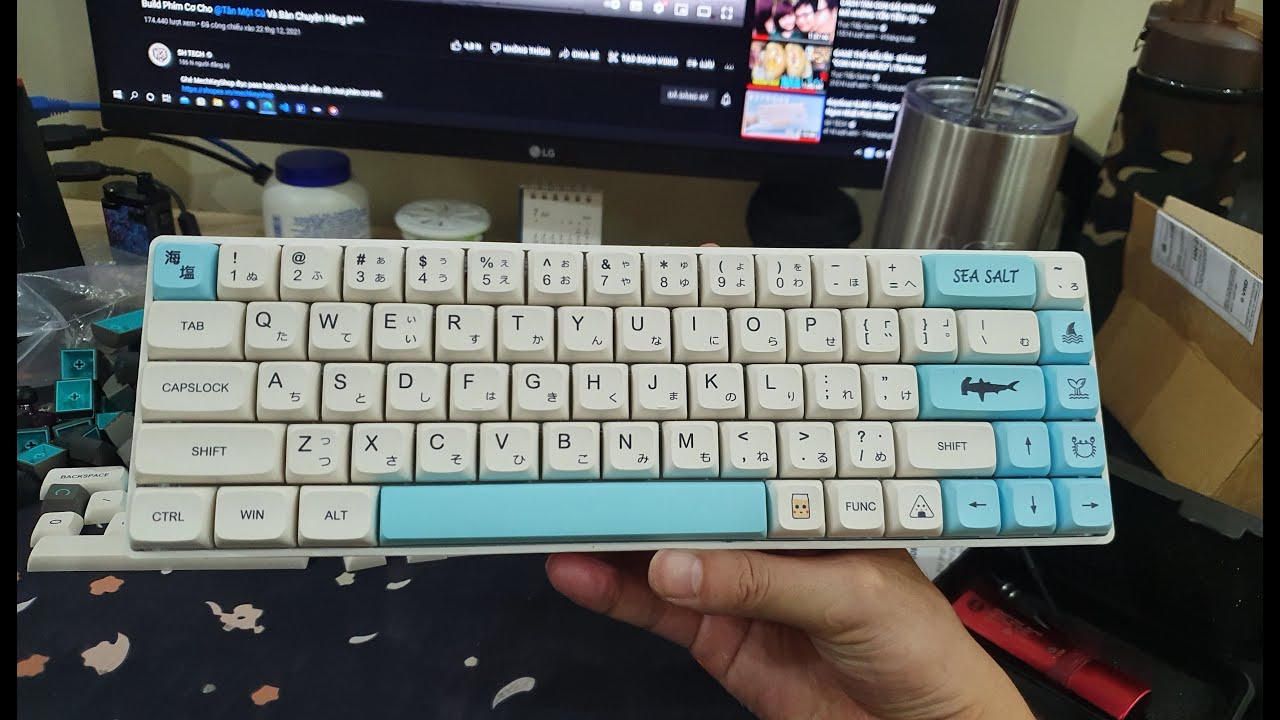 The first time custom mechanical keyboard | Kit Tester68 full mod