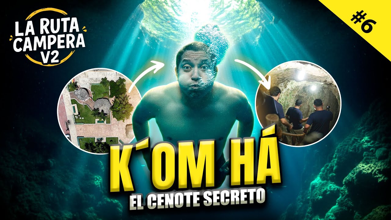 K’OM HÁ: el impresionante CENOTE oculto bajo el pueblo de TEKÓM, Yucatán