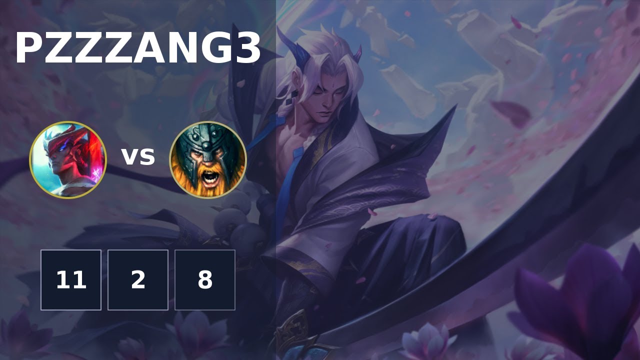 [ pzzzang3 ] Yone TOP vs Olaf | KR MASTER | LOL Season 2022