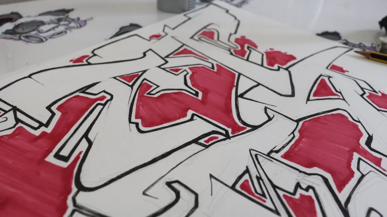 How to draw the graffiti letter T (6 different ways)