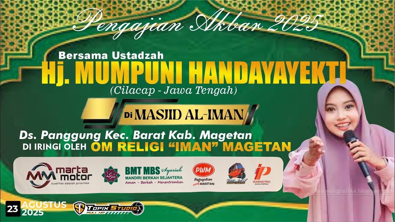 LIVE TOPIX STUDIO PENGAJIAN AKBAR USTADZAH MUMPUNI HADAYAYEKTI BARAT BERSHOLAWAT || BAJAY AUDIO