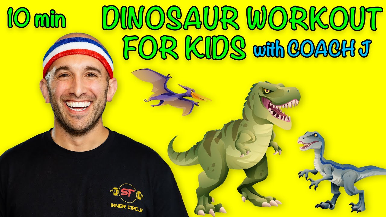 FREE and FUN DINOSAUR Workout for Kids