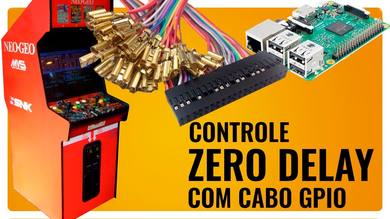 DICAS PARA INSTALAR CONTROLE ARCADE ZERO DELAY COM CABO GPIO RASPBERRY