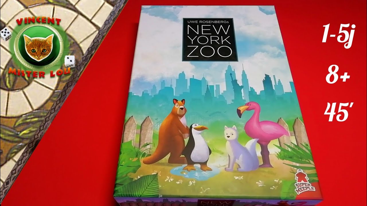 Une partie de New York Zoo (2 joueurs)