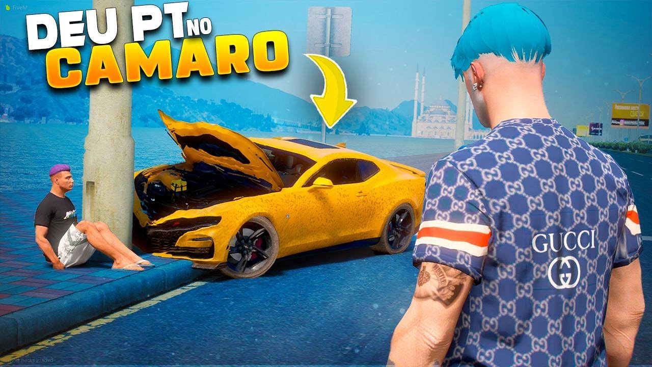 GTA V - VIDA REAL |  GORDINHO FEZ MERDA E BATEU O CAMARO DO MEU PAI #275