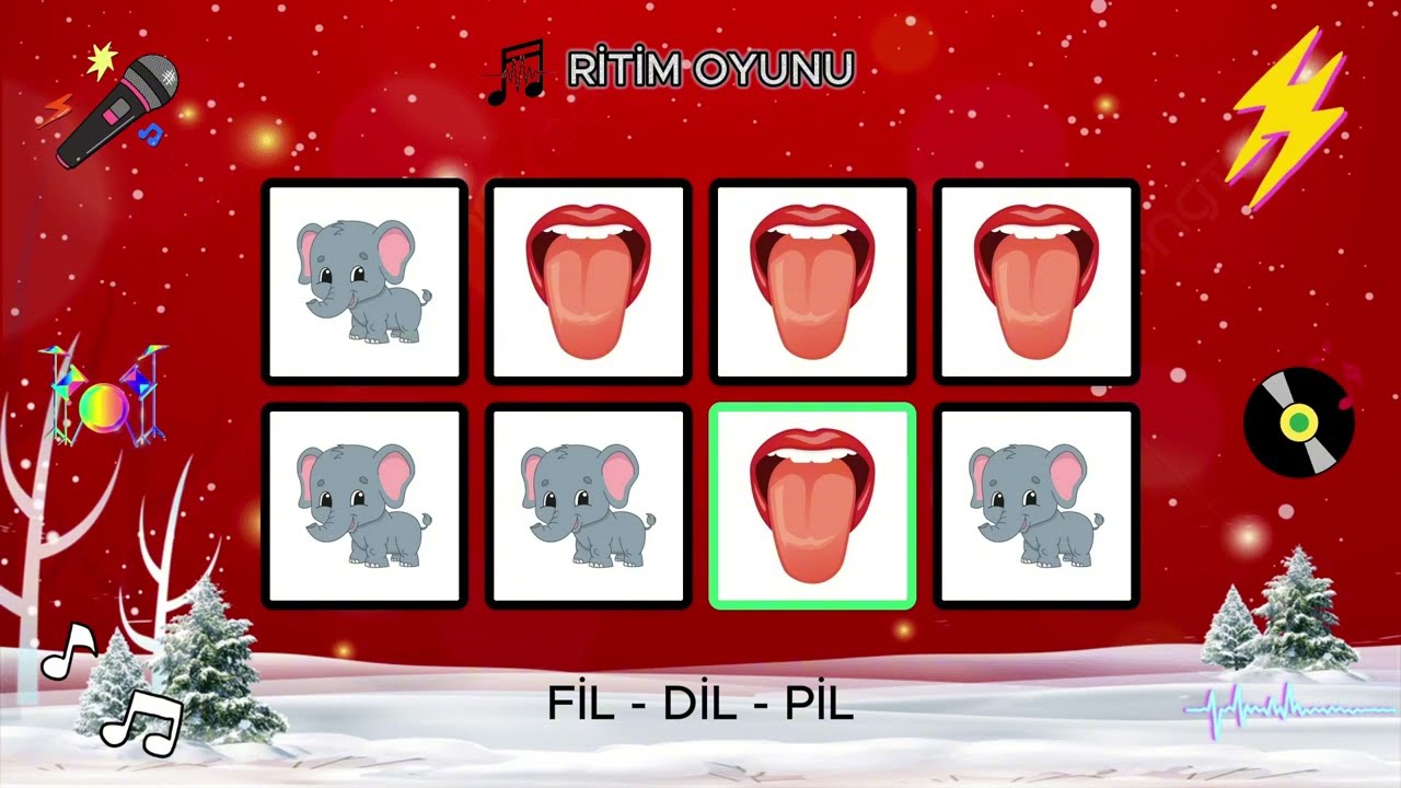 Say The Word On Beat T&uuml;rk&ccedil;e! Fil Dil Pil (Ritim Oyunu) | Seviye 1-3 Kelime Oyunu