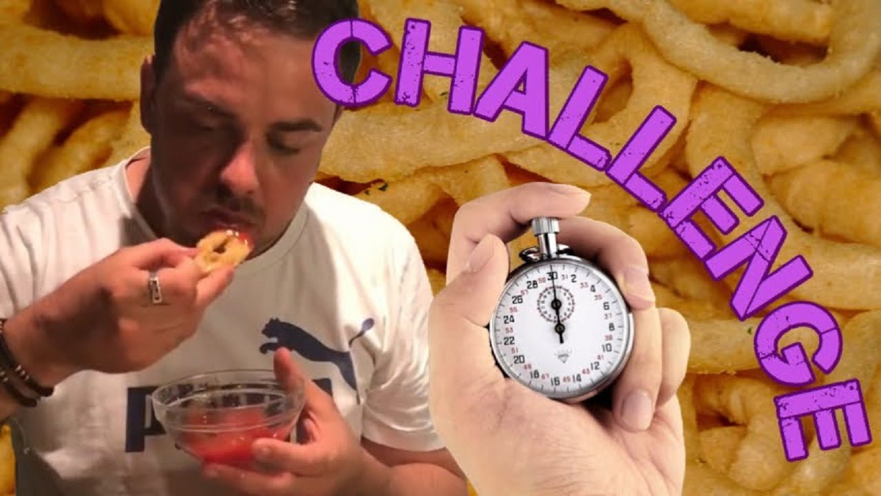 50 Onion Rings in 5 Minutes Challenge!!!!!