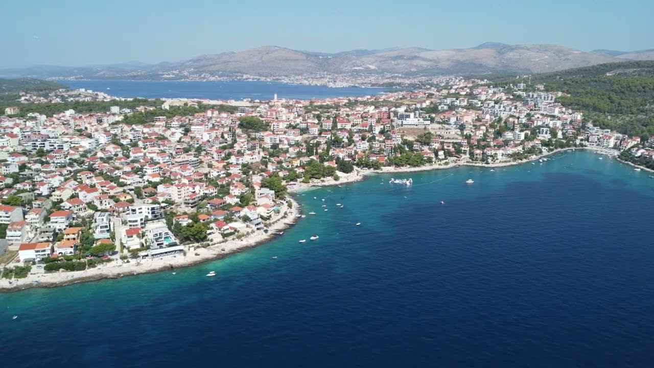 Chorwacja 2024 Ciovo Okrug Gornji & Solta Maslinica: Dronem nad Adriatykiem