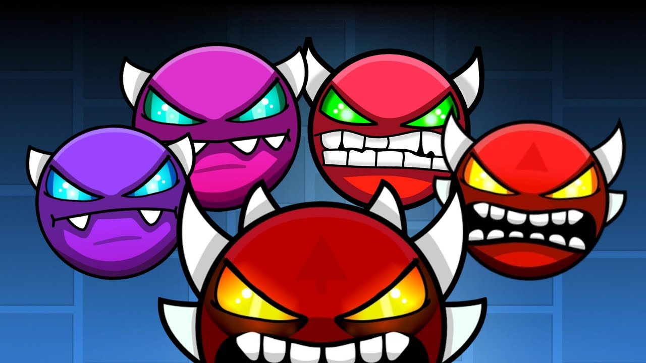 Мой ПЕРВЫЙ ДЕМОН КАЖДОГО УРОВНЯ СЛОЖНОСТИ | Geometry Dash