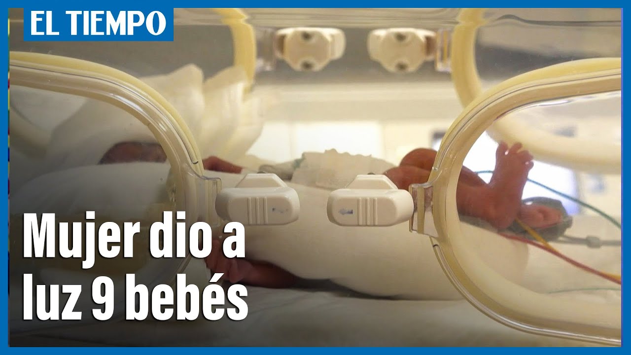 Una mujer dio a luz 9 bebés, en vez de los 7 que esperaba