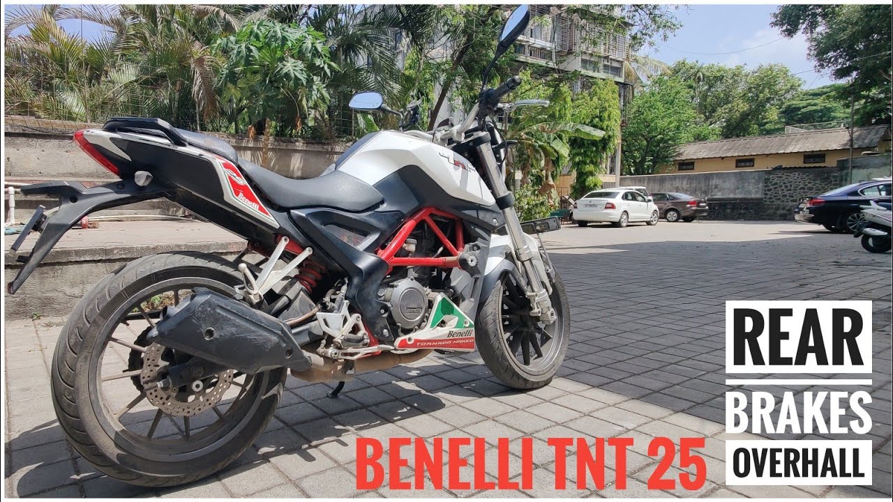 Benelli TNT 25 | Rear Brake Overhaul | Rusted Parts Cleaned | How to replace Brake Pads | DNA VLOGS