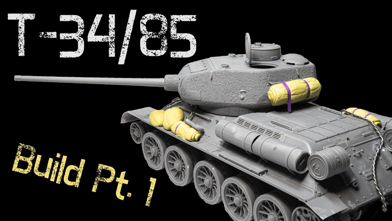 T-34/85  Model Building - Revell 1/35 - Part 1