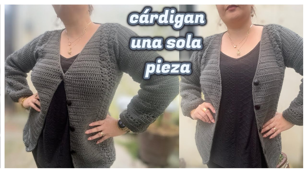 Cárdigan invernal 🥶 en una sola pieza 🩶