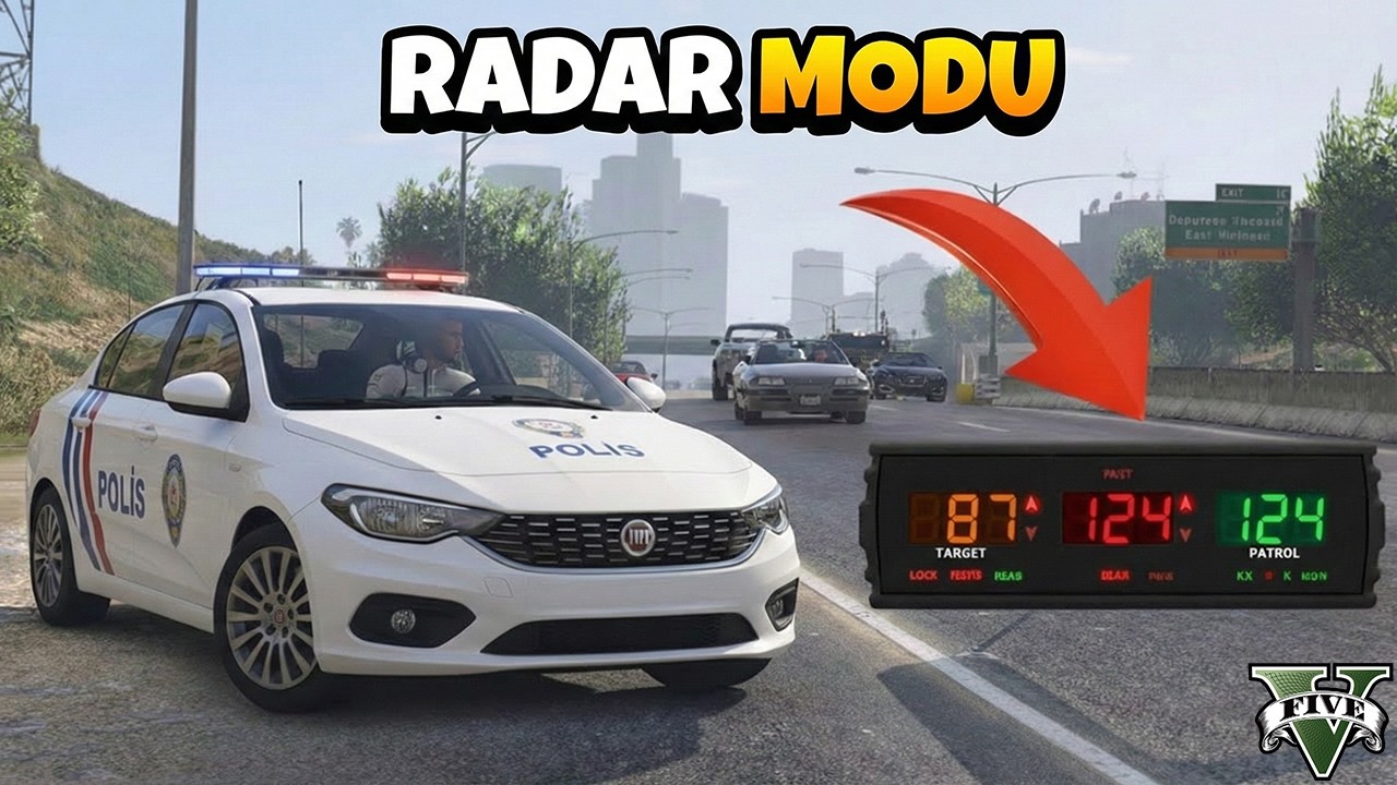 GTA 5 Radar Polis Modu Kurulumu 🚓 | Hız Tespiti & Gerçekçi Polis Sistemi (Güncel)