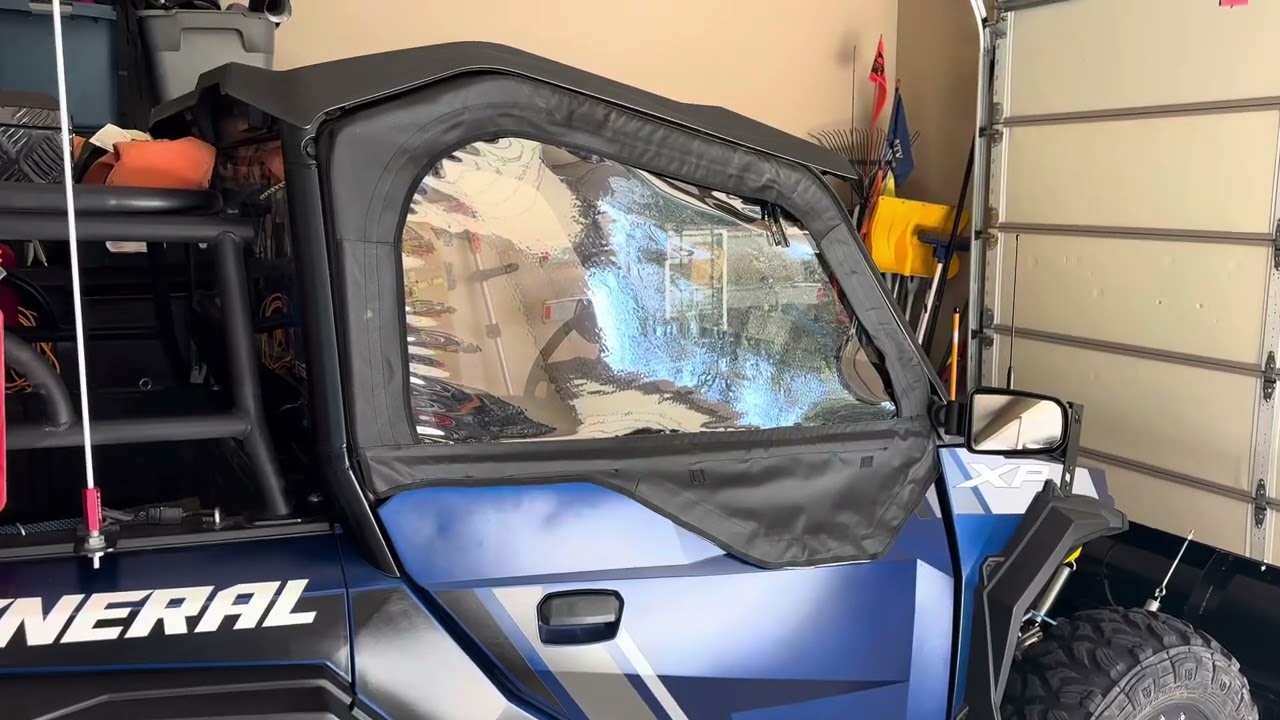 Siezmek upper doors installed on our Polaris General.