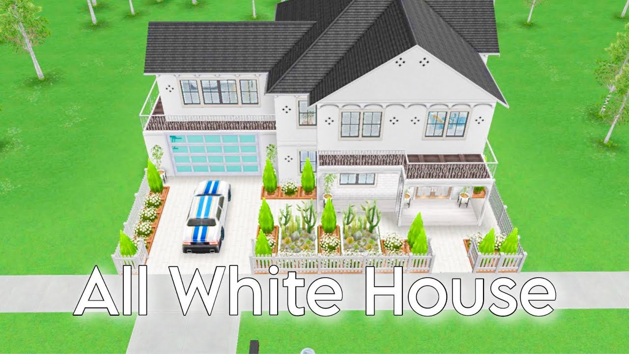 Sims Freeplay House Tour|Modern All White House|3 Bedroom house|Original Design|😊❤️👷&zwj;♂️🧱🏠✅🆕