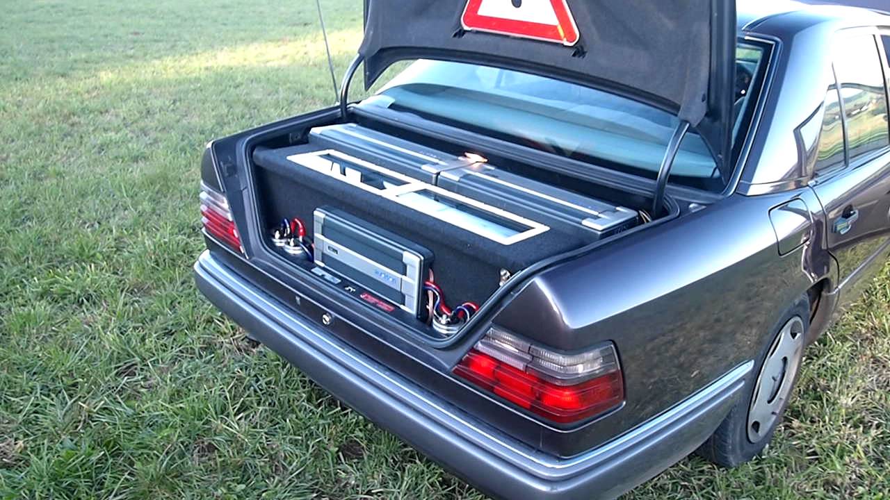3000 Watt Hertz Audison Alpine Anlage MB W124