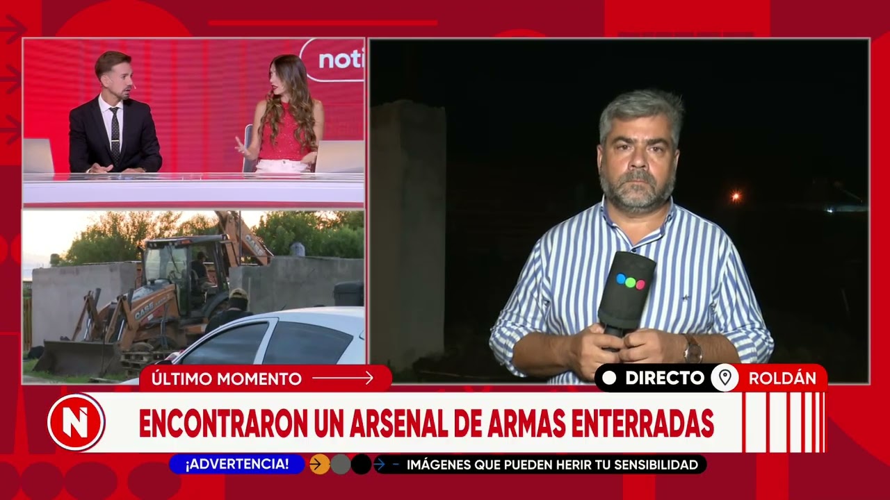 Este es el pozo en el que estaban enterradas las armas en Roldán | TELEFE ROSARIO