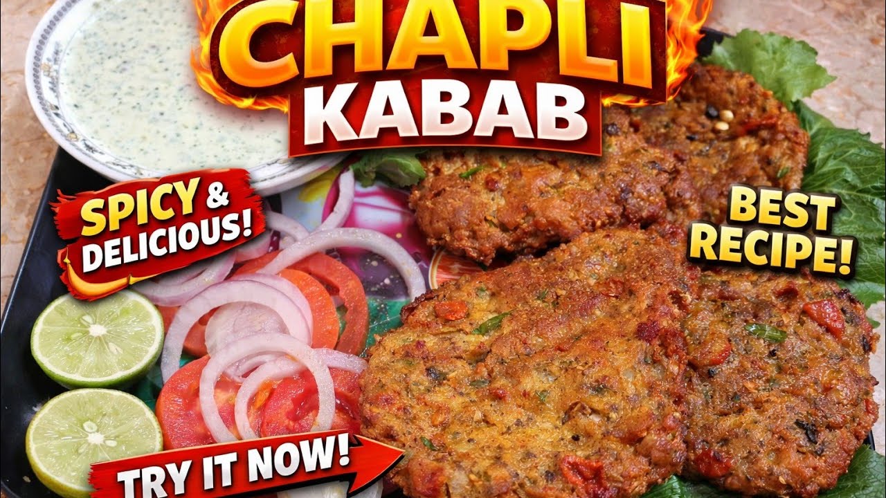 Juicy Chicken Chapli Kabab 🤤 | Crispy Street Style Recipe