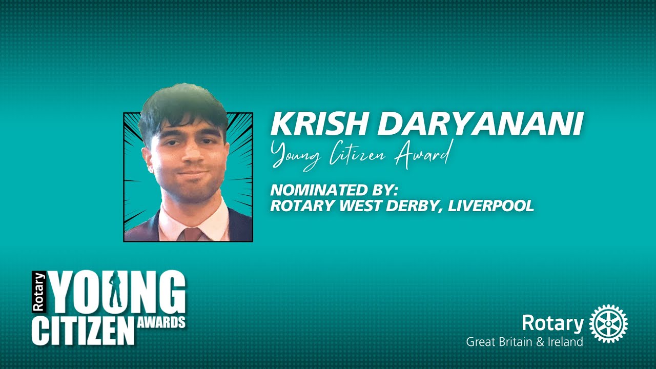 Krish Daryanani - Rotary Young Citizen Awards 2025
