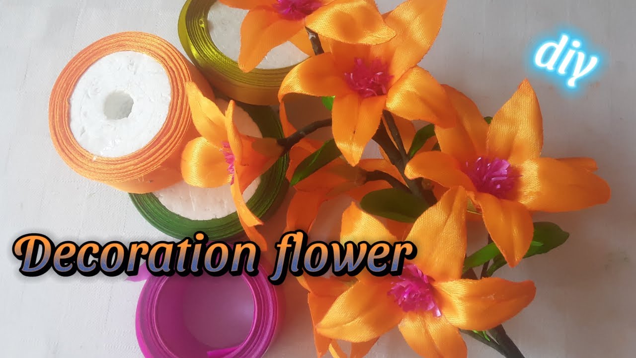 DIY /How to make beautiful ribbon flowers