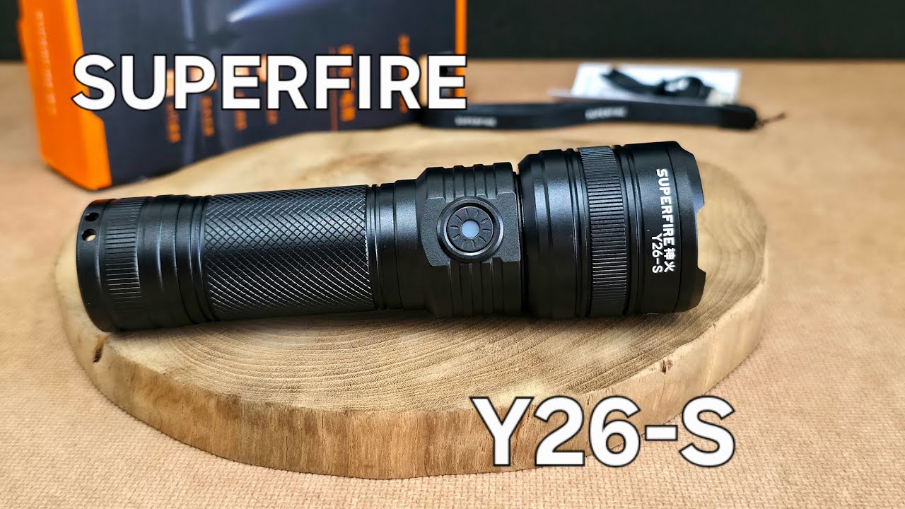 ไฟฉายแรงสูง 2 แสง SUPERFIRE (Y26S)