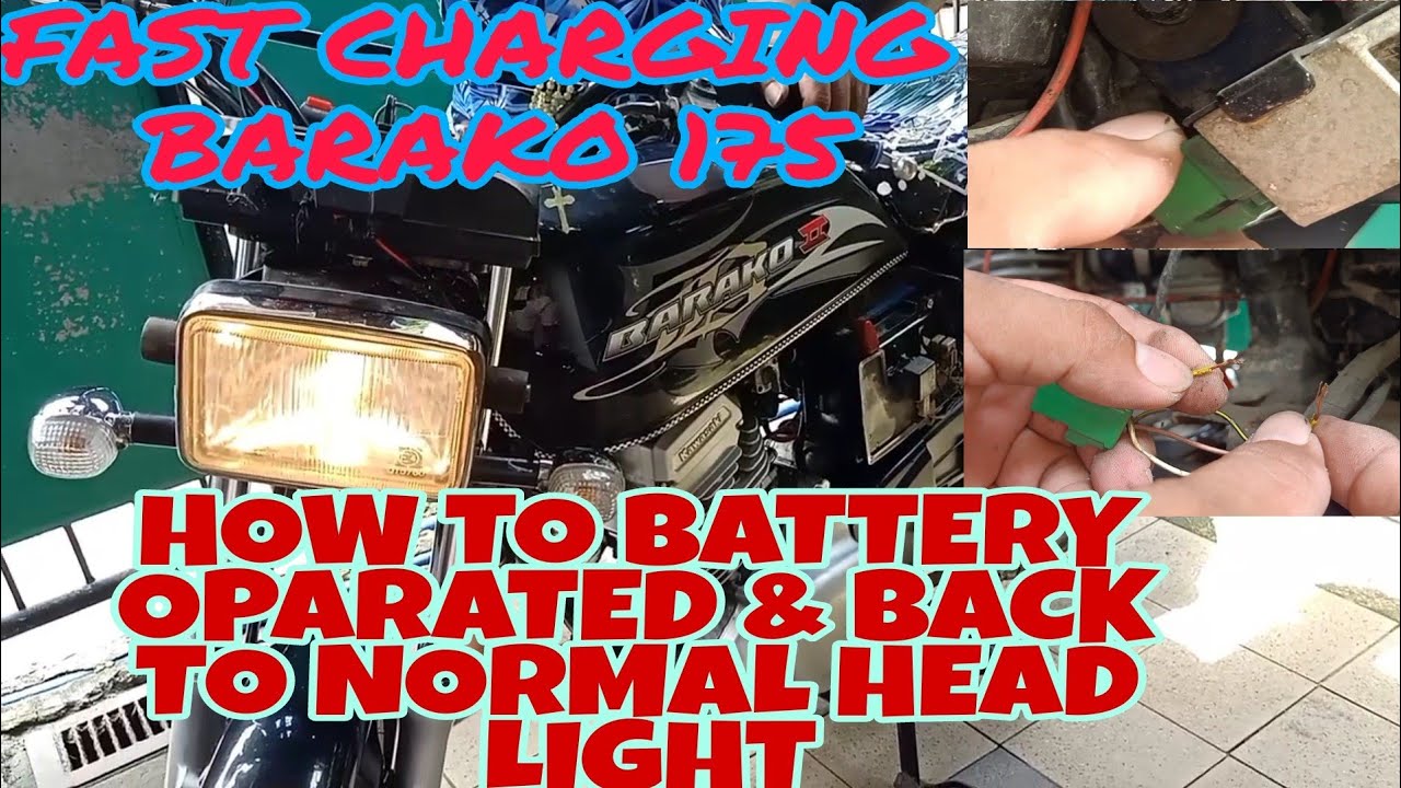 HOW TO BATTERY OPERATED & BACK TO NORMAL HEAD LIGHT /#FASTCHARGINGBARAKO175 @junlarsvlog6344DBS