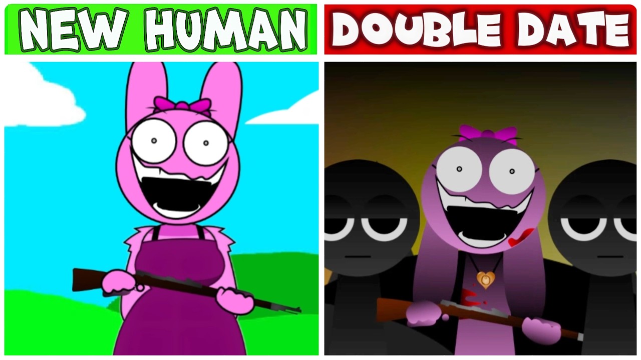 Double Date vs HUMAN MOD  #IncrediboxSprunki