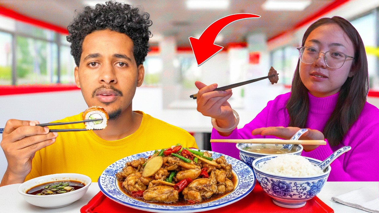 Мы попробовали китайскую еду с моим китайским другом 🇨🇳🇪🇹🔥